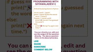 Word Guessing Game in Python