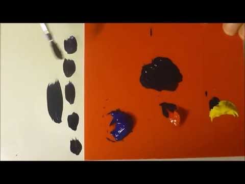 How to make black paint using the primary colours