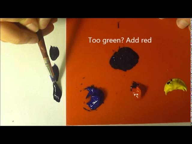 How to make black paint at home