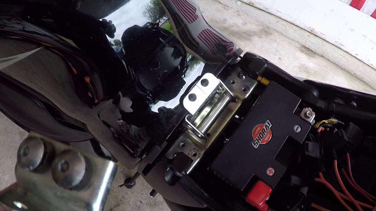 Gen 2 Hayabusa weight reduction freebie ( fuel tank mount ) YouTube