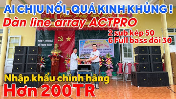 "ĐỘI MƯA" Bàn giao dàn Line Array. 2 sub kép 50 + 6 full đôi 25 cho a Tươi tại Thanh Hoá