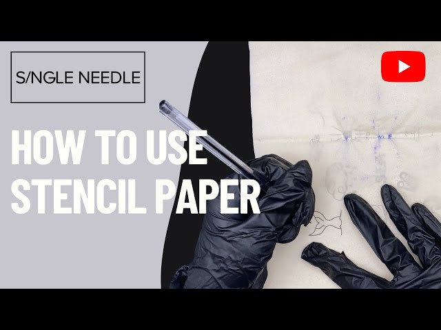 How To Use Stencil Transfer Paper Sheets - Hand Poke Tattoo 