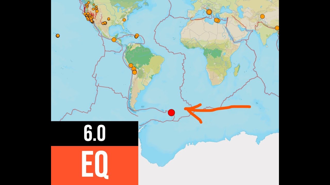 6.0 Earthquake South Sandwich Trench. Friday 3/14/2025