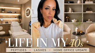 Starting Peptides in My 40s? | Lash Day, Home Office Update & Life Lately
