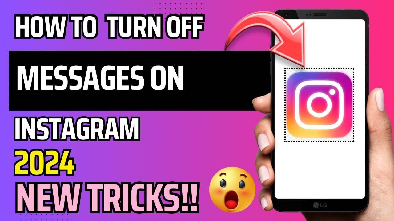 HOW TO TURN OFF MESSAGES ON INSTAGRAM 2024 NEW TRICKS QUICK