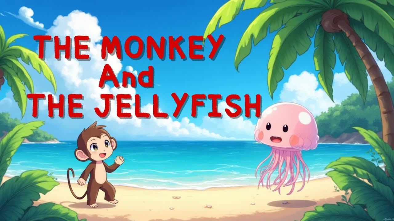 Monkey and Jellyfish Story-Bedtime Stories For Children-Animal Tales-Short Animal Stories for Kids