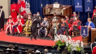 Coolest Way to Moonwalk Through the Stage at Graduation Ceremony of University of Toronto 2022