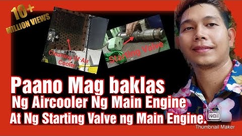 MAINTENANCE OF MAIN ENGINE