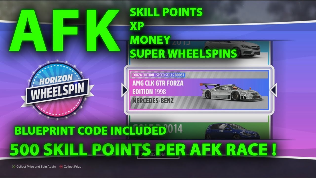 forza horizon 5 best afk skill points method with codes best afk super