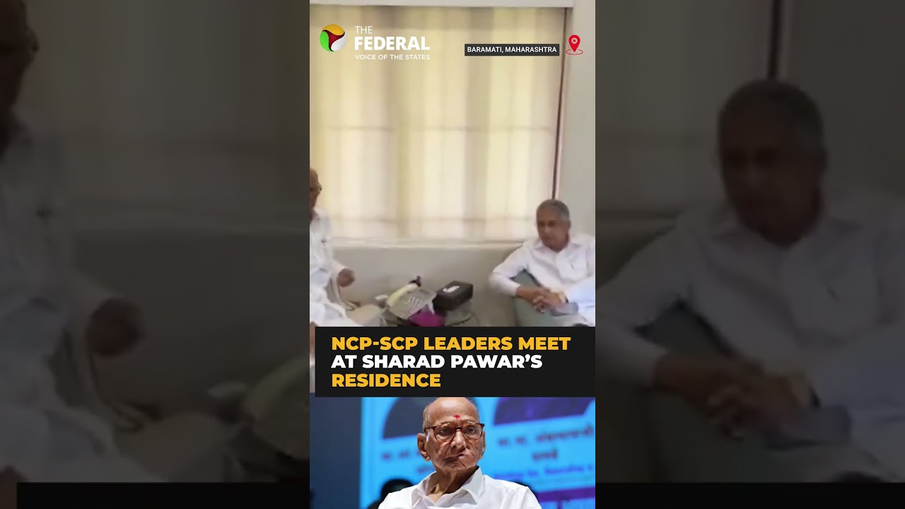 NCP-SCP leaders meet at Sharad Pawar’s residence in Baramati | 