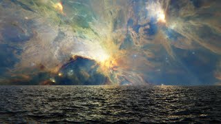 Ocean Nebula Sunset | Ambient Screensaver for Relaxation/Meditation [1 Hour, 4K]