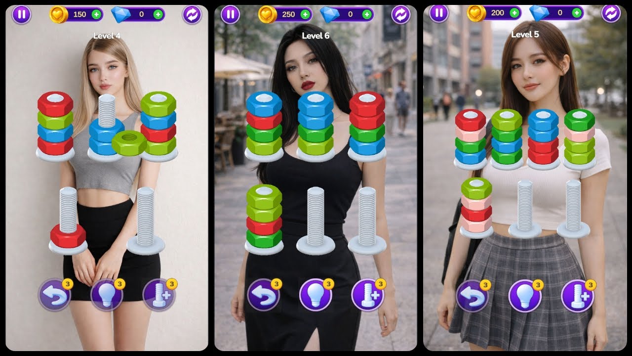 Romance Onet: Screw Puzzle Mobile Game