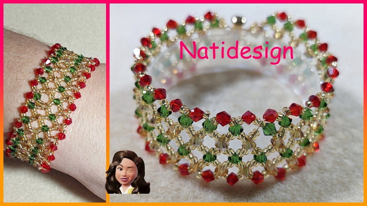 PULSERA CAPRICHO DE MUJER EN CRISTAL Y MOSTACILLA👒💎- Tutorial- WOMEN'S CAPRICHO BRACELET