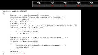 PROGRAM 11-Subset Problem