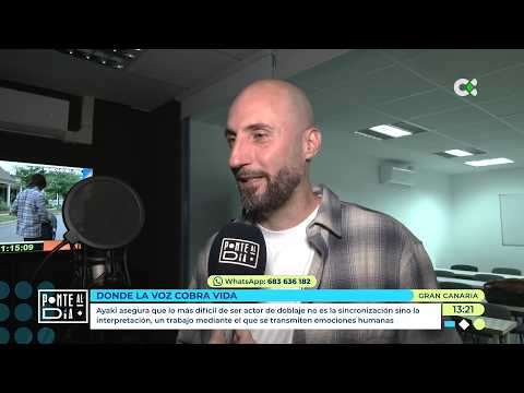 Ayaki on the TV Canaria program 'Ponte al día'