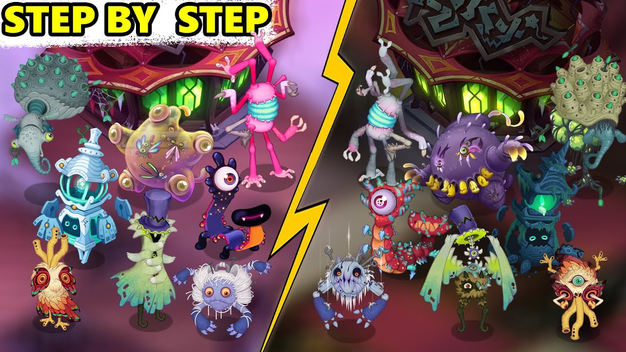 Major & Minor Paironormal Carnival Step by Step: Full Song Evolution (My Singing Monsters)