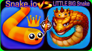 Snake.io vs Little Big Snake Game Comparison! snake gameplay..