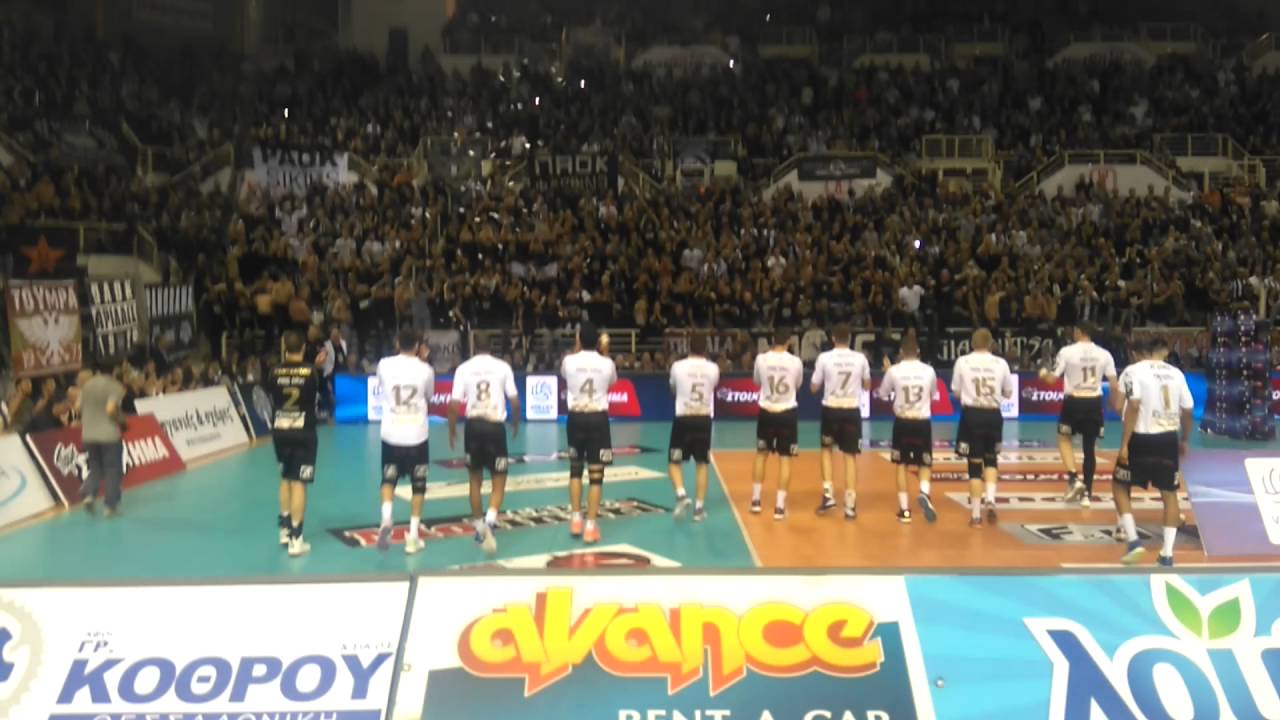 Παοκ-Ολυμπιακός 11/4/2016 Ημιτελικος Volley Εναρξη
