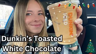 Review of the Toasted White Chocolate Iced Coffee from Dunkin'