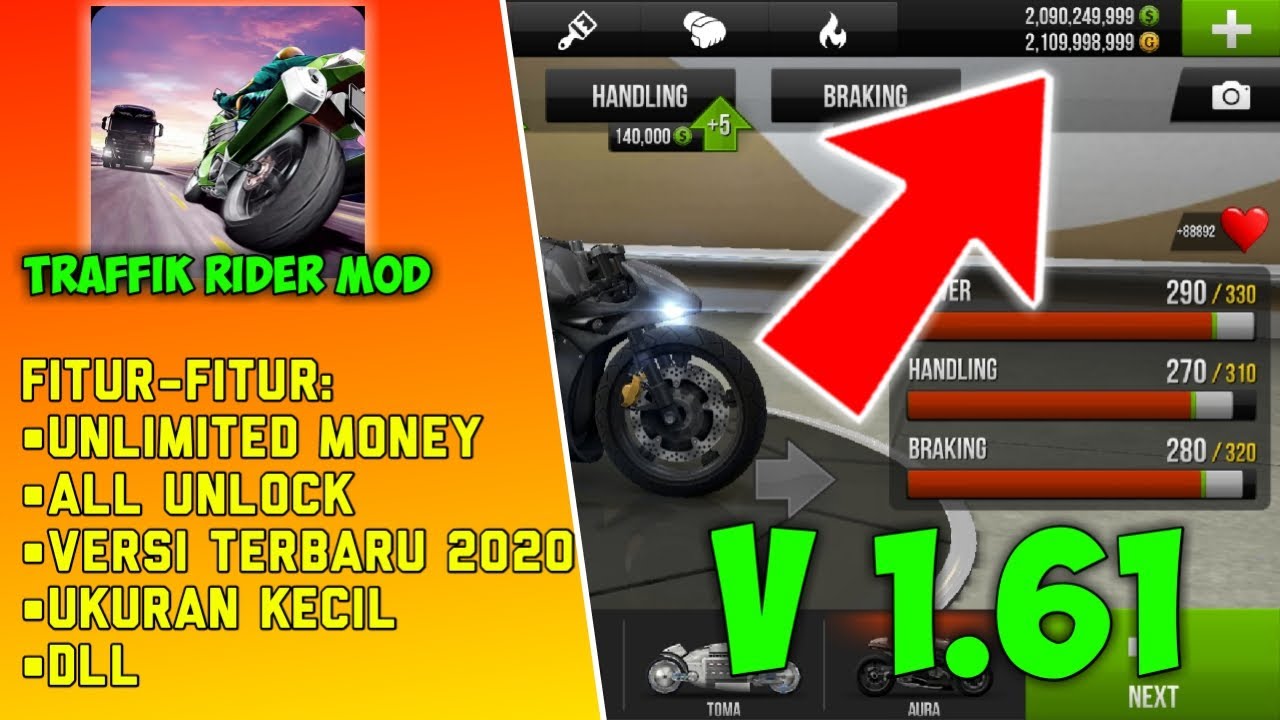 Traffik rider mod apk terbaru 2020! unlimited money YouTube