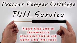 KS LEV Dropper Damper Cartridge FULL service,  fix sag & oil leaks. PLEASE READ CAUTION STATEMENTS screenshot 5