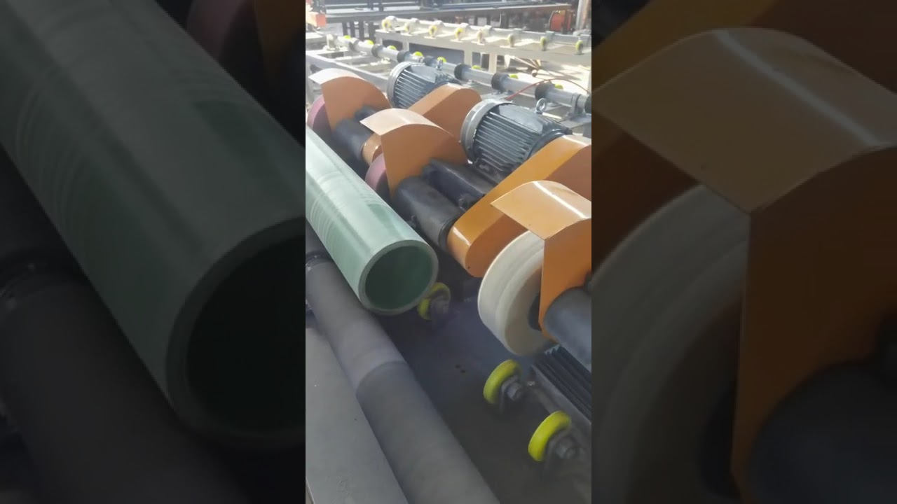 GRP pipe polishing machine