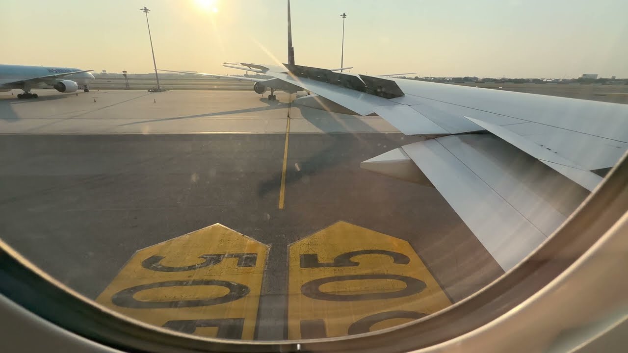 長榮航空超震撼飛機引擎啟動 B-16740 4K