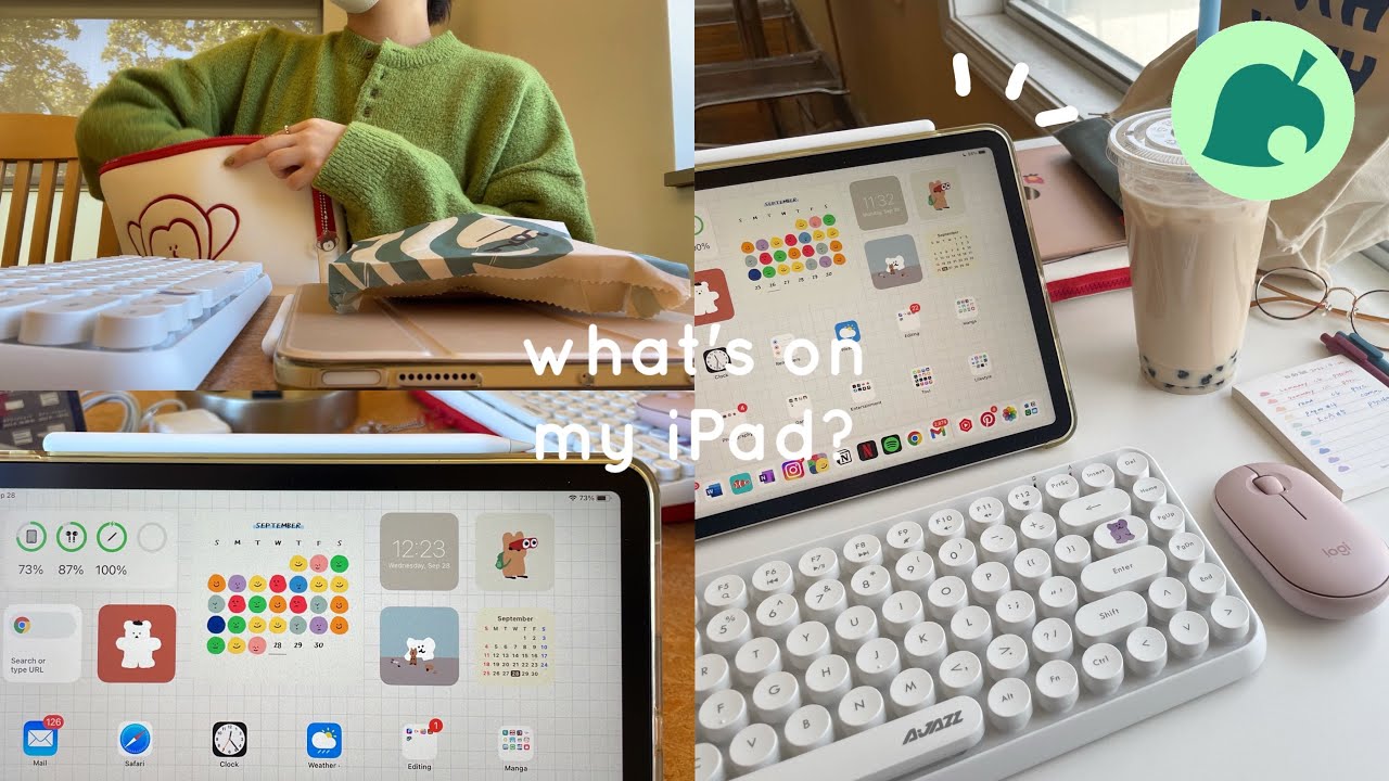 あつ森風】大学生のiPadの中身を紹介するだなも🌳🦔| 授業ノートの