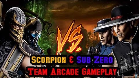 Scorpion & Sub-Zero (Tag Team) - Arcade Ladder - Mortal Kombat 9 (PS Vita) - Full Gameplay