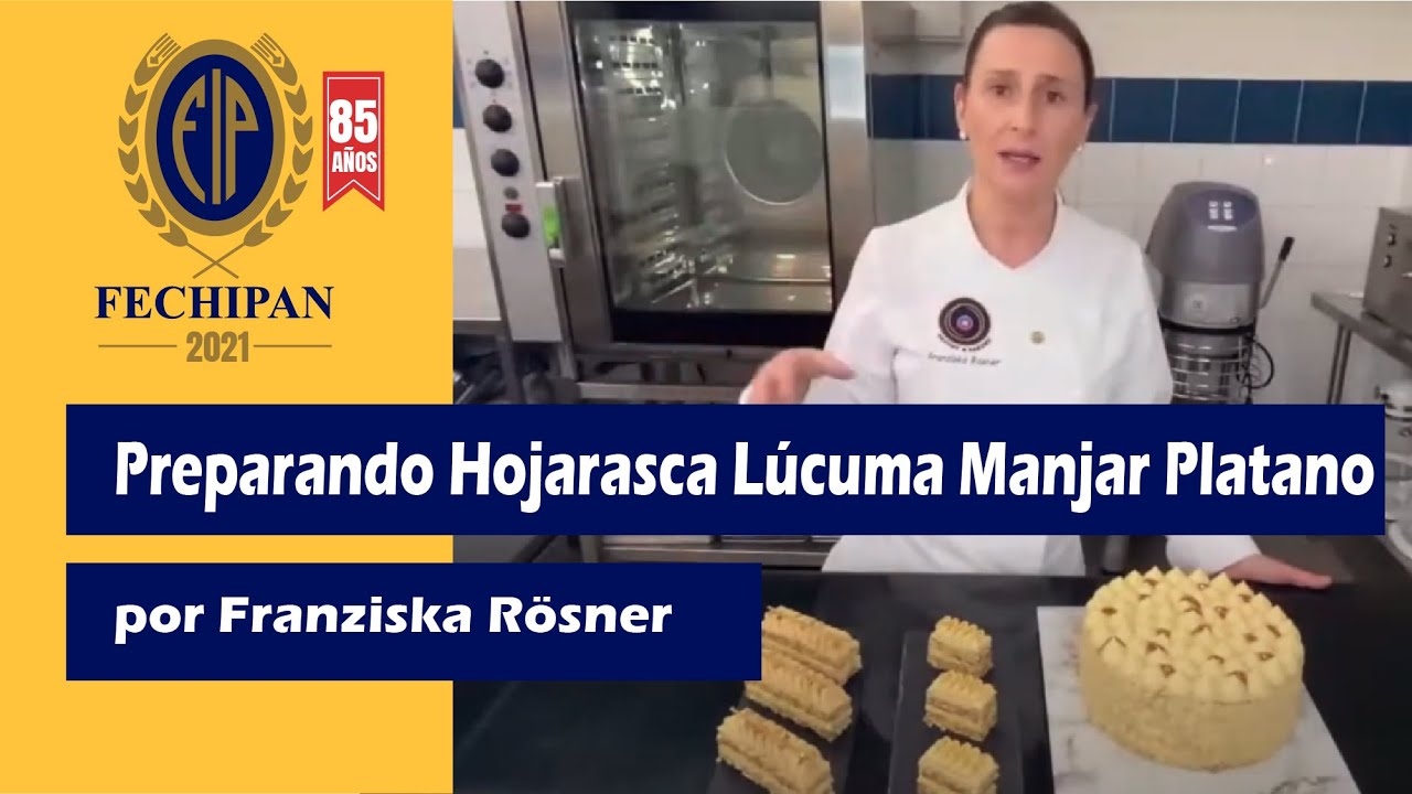 PASTELERÍA CHILENA: HOJARASCA LÚCUMA MANJAR PLÁTANO