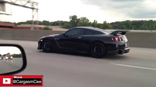 Epic Nissan GTR HKS Exhaust Sound! FBO Nissan GTR Black Edition Acceleration! Resimi