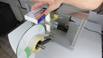 manual tamper evident application - larger label rolls | bb-automation.com | model M-TE80/300