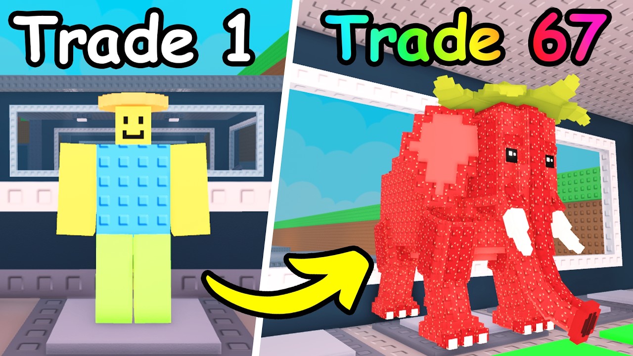 Trading from Noobini Pizzanini to an OG in Steal a Brainrot!