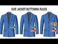 Suit Buttoning Rules - How To Button A Suit - Men's Style Video Tips