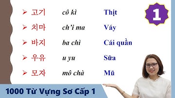 [Tập 1] 1000 Từ Vựng Tiếng Hàn Tổng Hợp Sơ Cấp 1 | 실전 한국 1000단어