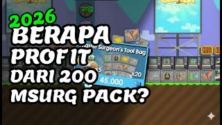 Selling 200 Surgery Packs In 2026 And Still Profitable??? Growtopia Indonesia