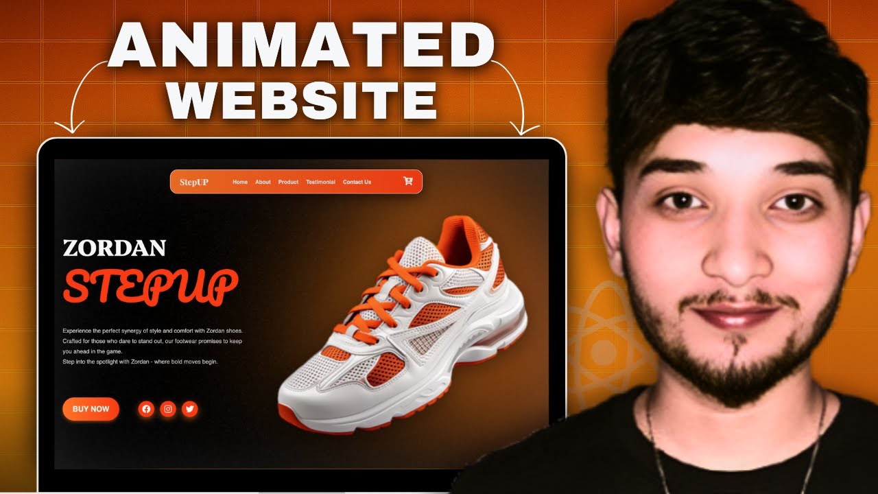 Build a Fully Responsive & Animated Website with React JS - YouTube