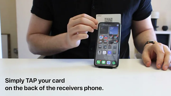 TAPiTAG Shimmy & Black print | Digital Business Card | NFC & QR