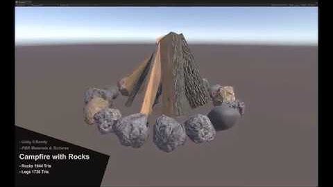 Campfire Ring demo video for Unity Asset Store