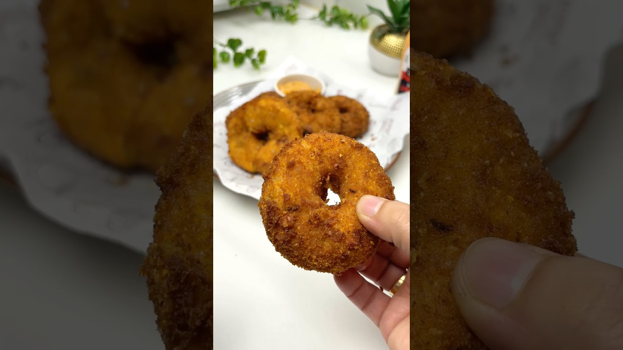 Crispy Chicken Donuts Recipe | Easy & Tasty Snack 😍 