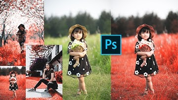 Red Theme Color Grading in Photoshop | Photoshop Effects