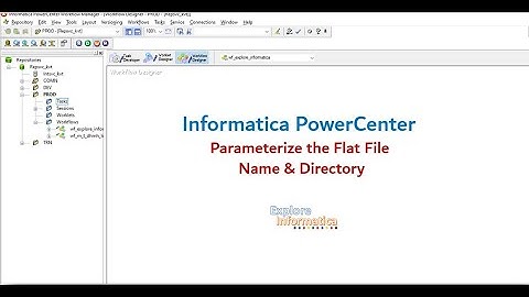 Parameterize the Flat File Name & Directory in Informatica PowerCenter