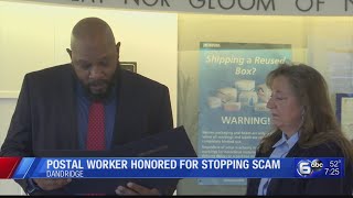 Postal Worker Honored for Stopping Scam
