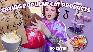 SPOILING MY CATS W/ POPULAR CAT PRODUCTS⭐