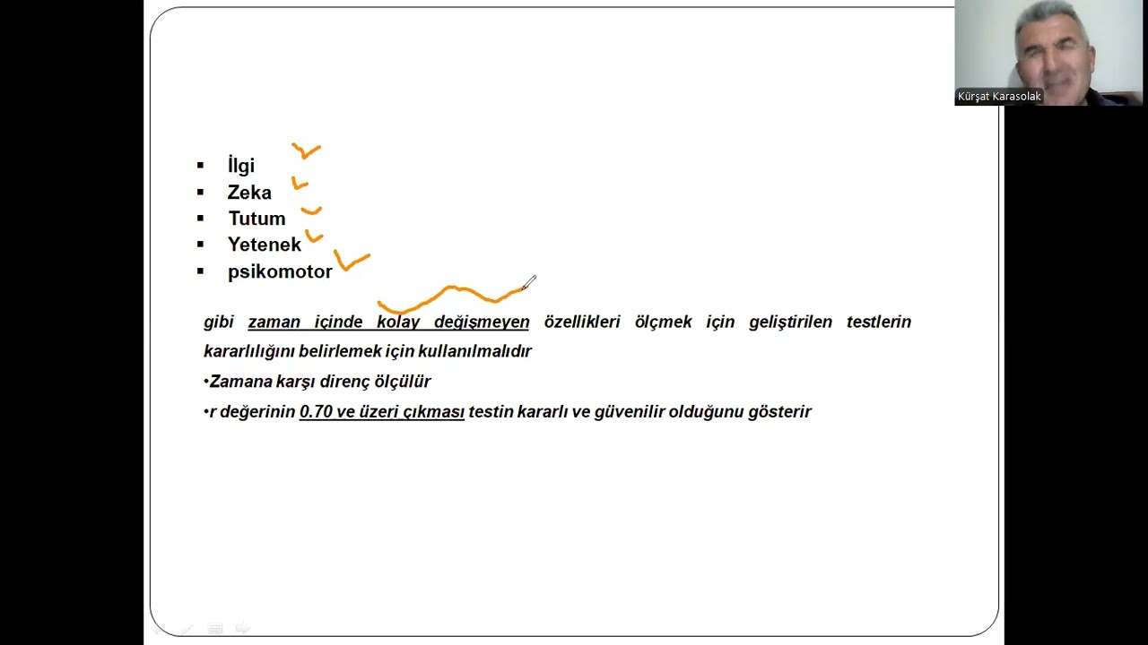 ÖLÇME 18: Test- Tekrar Test ( Güvenirlik Belirleme)