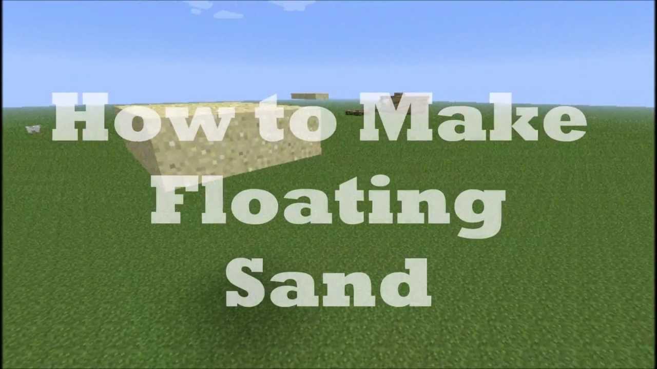 How to Make Floating Sand (Minecraft Tutorial) [HD] YouTube