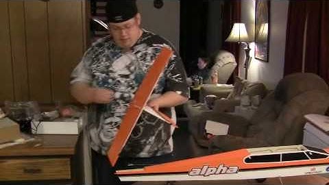 hangar 9 alpha 40 unboxing & reveiw rc airplane