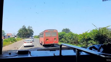 MSRTC Buses 🚌 Overtaking on Pune Bangalore Highway (NH 4) !!!