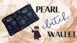 Time-lapse Sewing #4: Pearl Wallet Clutch by Swoon Patterns (Harry Potter fabric print)