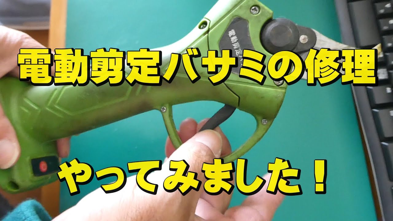 【DIY】電動剪定バサミの修理